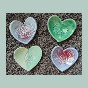 Sue Capillo Handcrafted Heart-shaped Pottery Dishes (price varies by quantity)